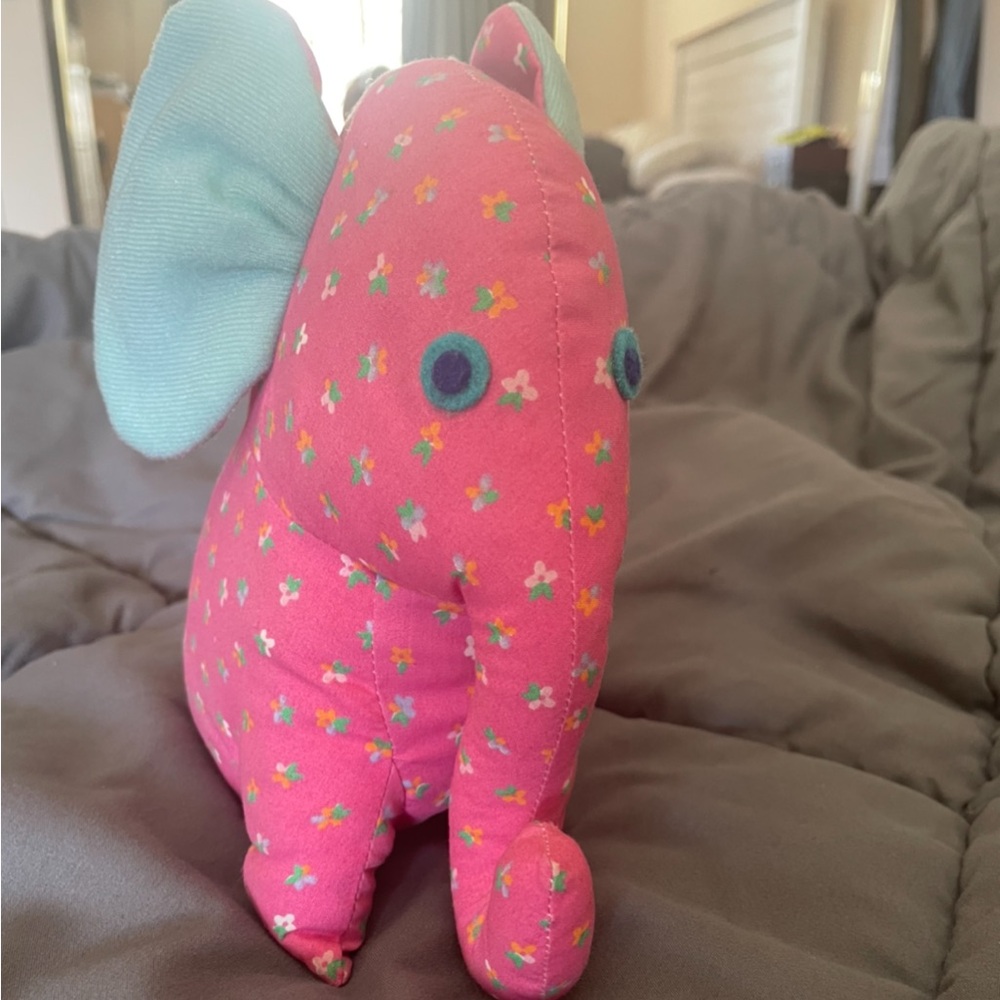 Cotton Calico Elephant toy stuffed animal plush